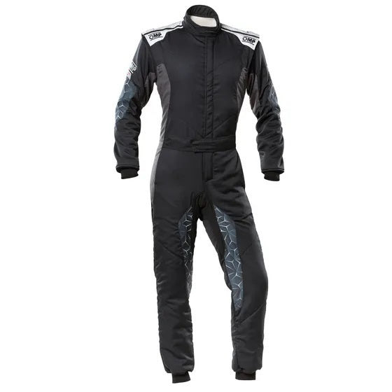 Omp Racing, Inc. OMPIA0-1864-A01-171-54 TECNICA HYBRID OVERALL F IA 8856-2018 BLACK / SIL