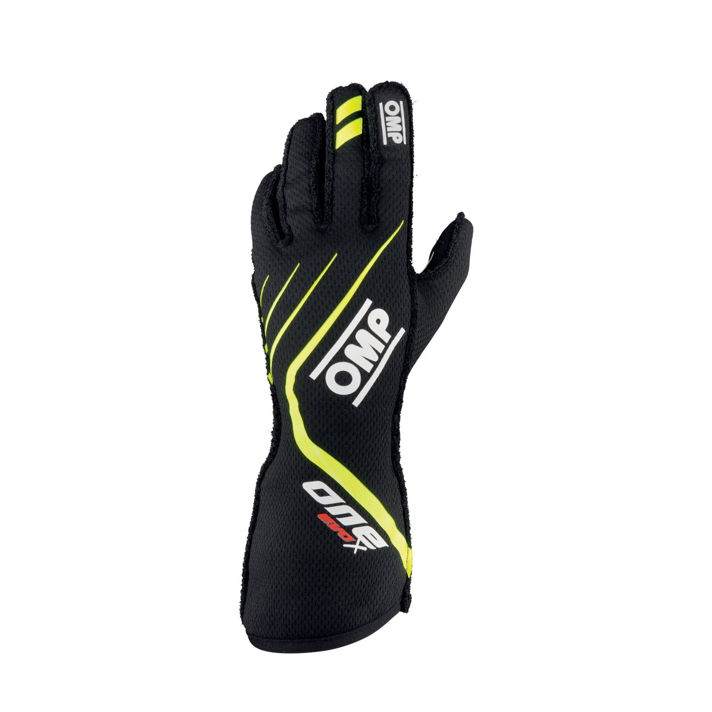 Omp Racing, Inc. OMPIB0-0771-A01-178-M One EVO X Gloves Black Flo Yellow Medium