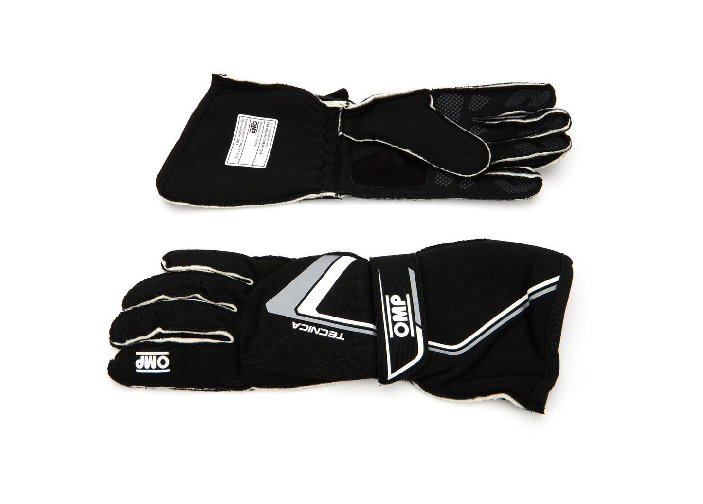 Omp Racing, Inc. OMPIB0-0772-A01-071-M Tecnica Gloves Black And White Medium