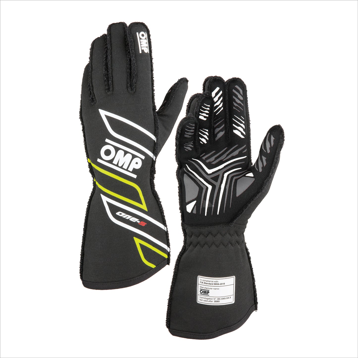 OMP Racing, Inc. OMPIB0-0778-A01-184-XXL ONE-S GLOVES my2025 FIA 8856-2018 ANTHRACITE / F