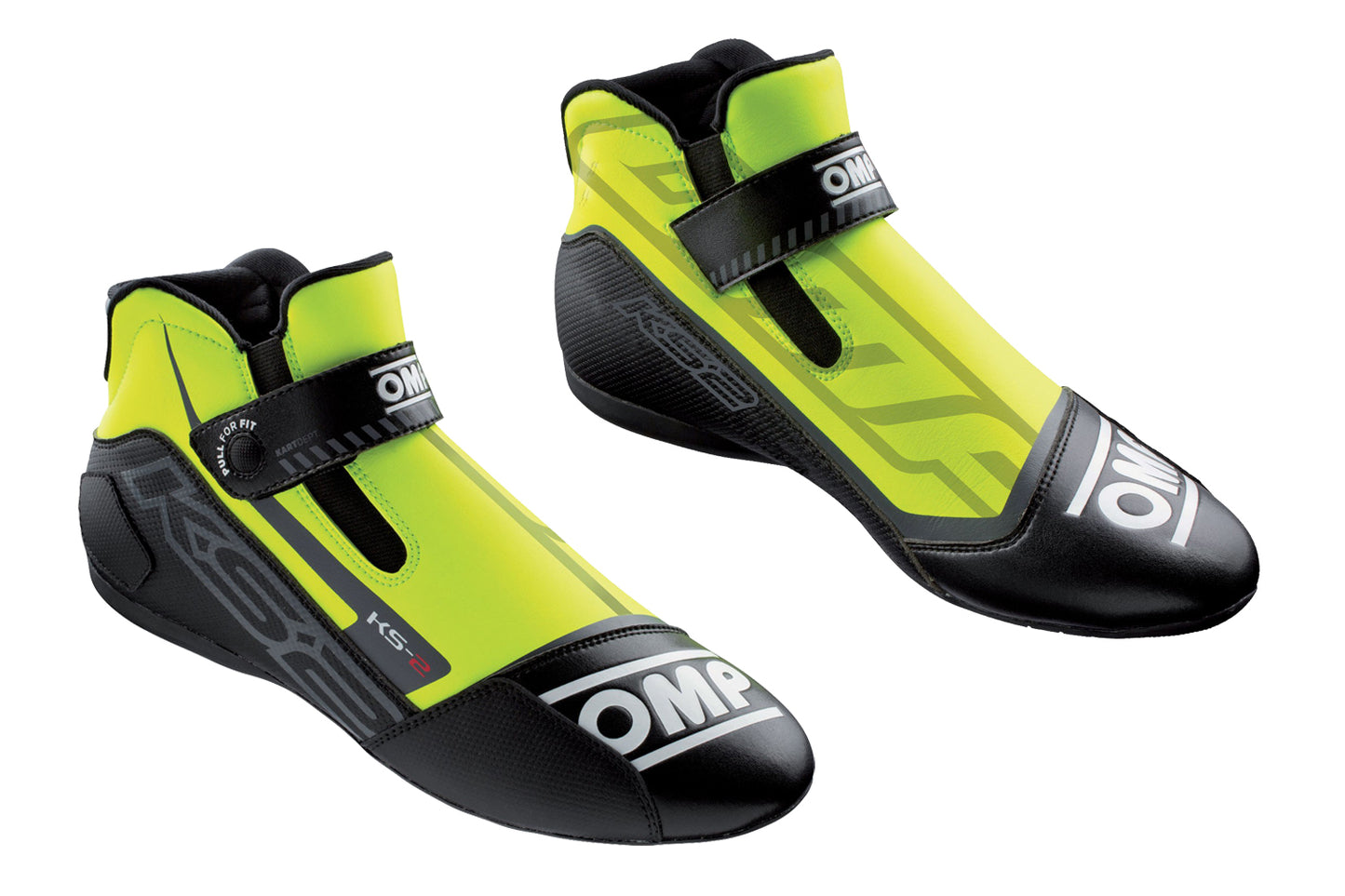 Omp Racing, Inc. OMPIC82505934 KS-2 Shoes Fluo Yello And Black Size 34