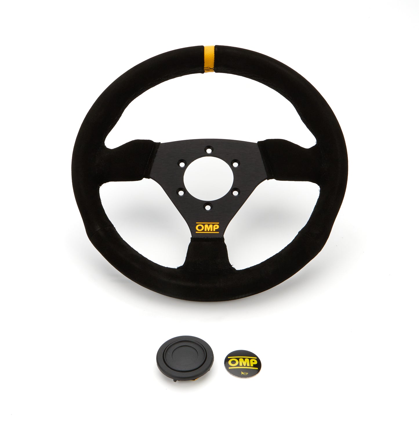 Omp Racing, Inc. OMPOD0-1975-071 Steering Wheel Trecento Black Suede Leather