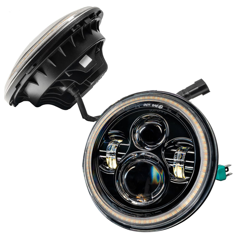 Oracle Lighting ORA5769-123 07-18 Jeep JK LED Headli ghts w/Halo