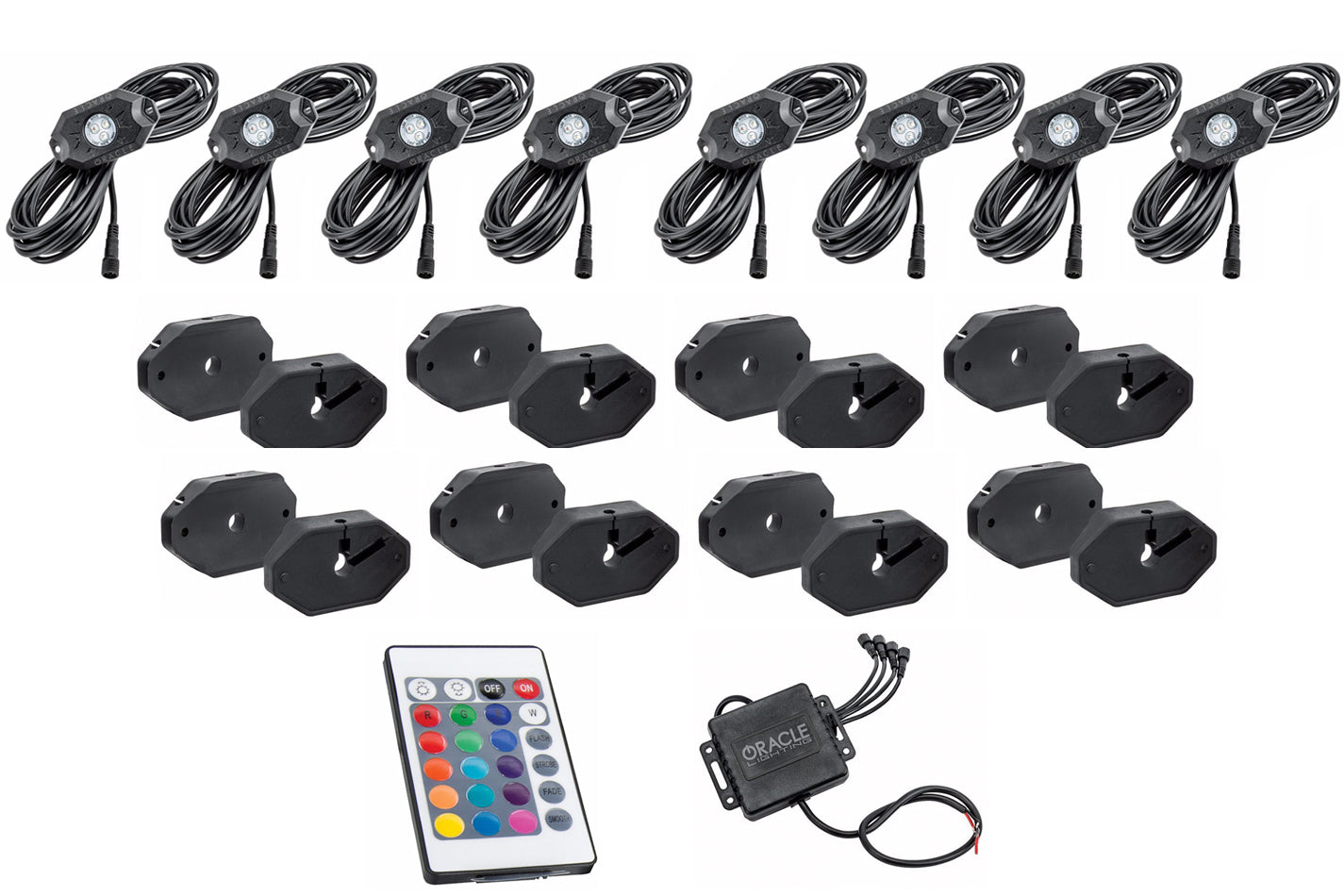 Oracle Lighting ORA5819-333 LED Bluetooth + RF Color shift Underbody Rock Kit