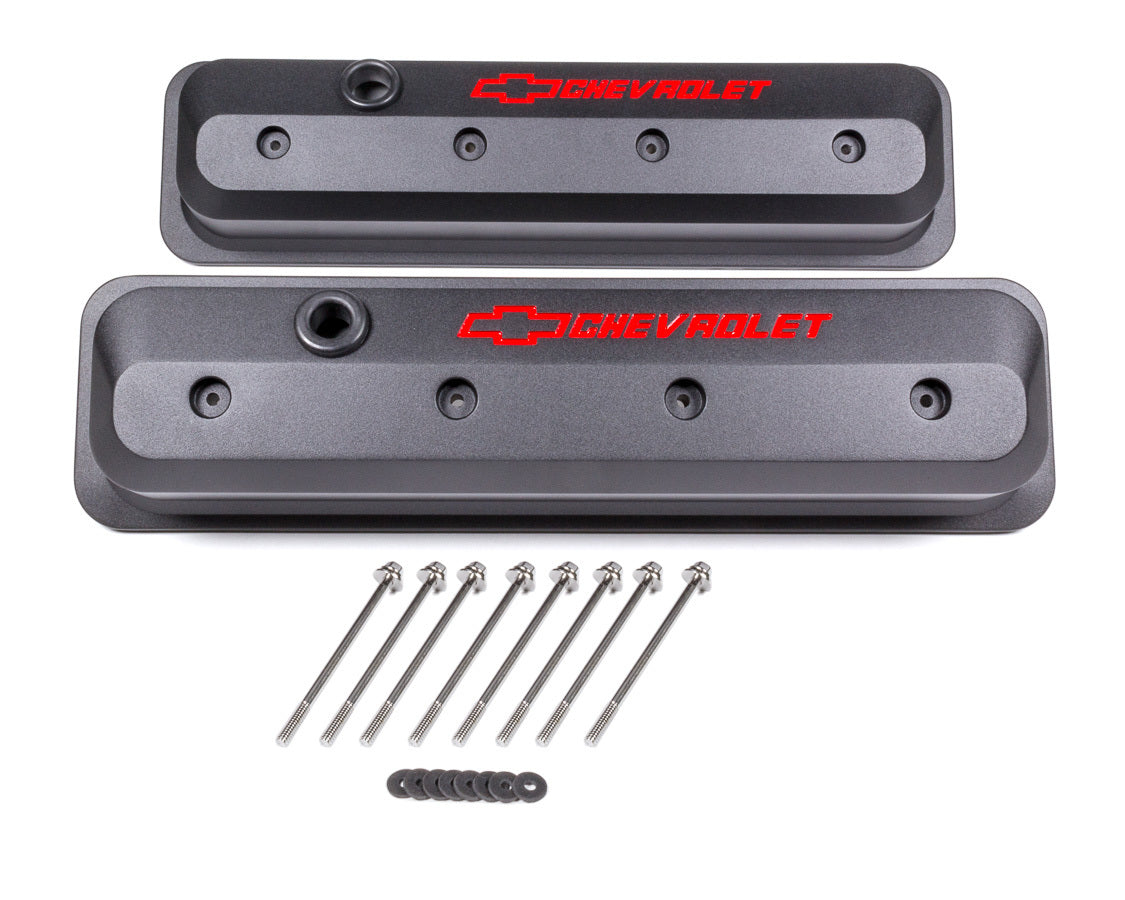 Proform PFM141-845 SBC Valve Cover Slant Edge Black Crinkle