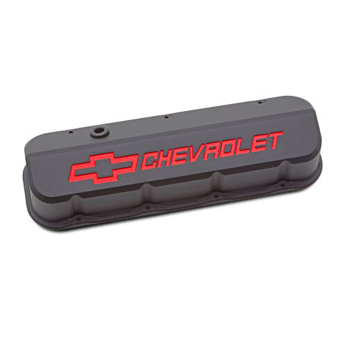 Proform PFM141-876 Slant Edge Valve Covers BBC Black Crinkle