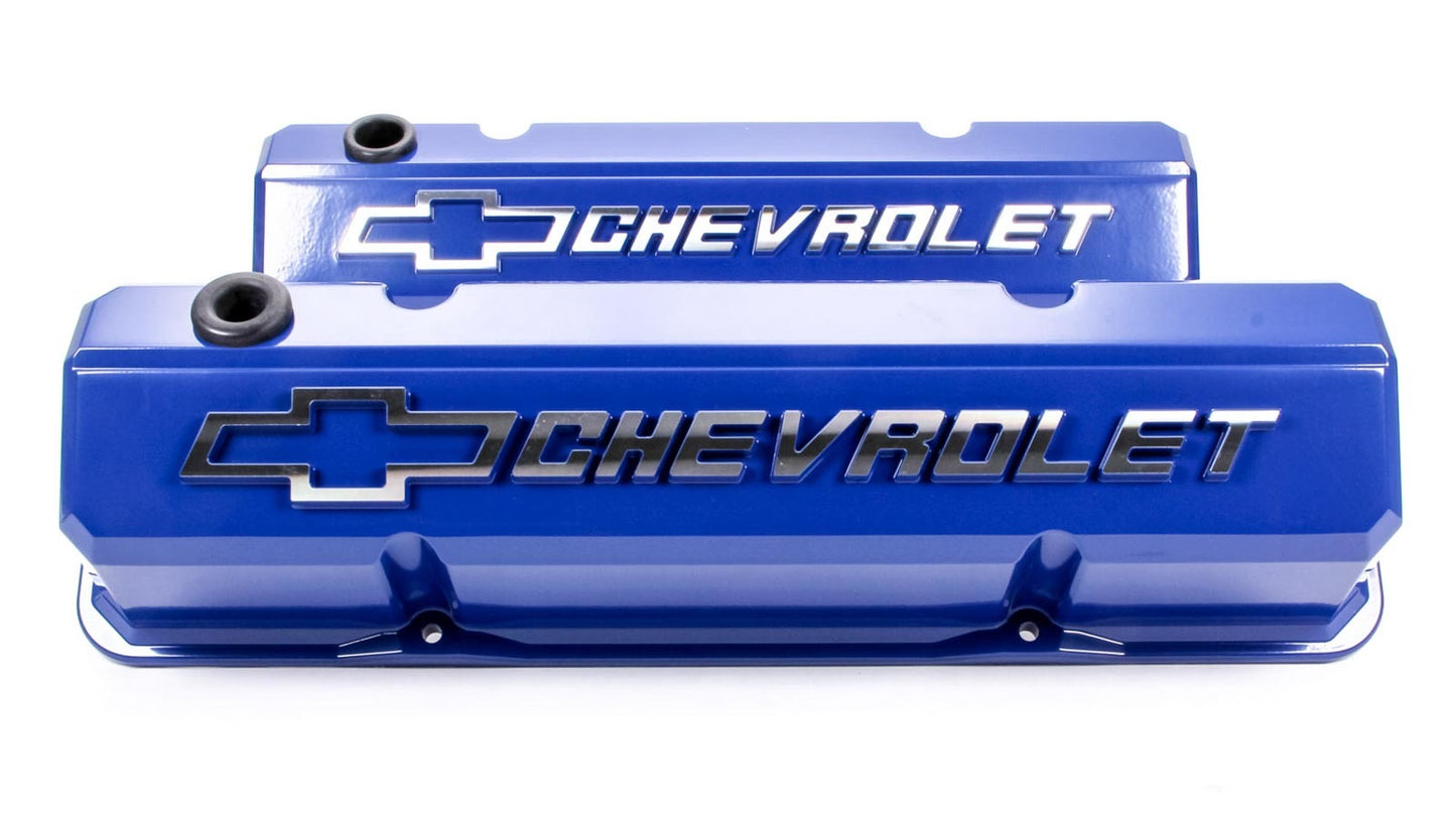 Proform PFM141-932 SBC Slant Edge V/C's - Die Cast - Blue