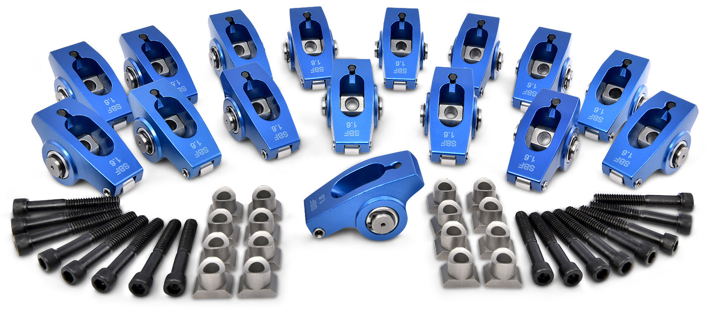 Proform PFM66879 SBF Roller Rocker Arms 1.6 Ratio 5/16in Ped Mnt