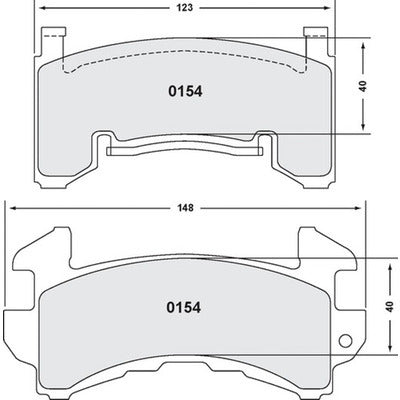 Pfc Brakes PFR0154.13.14.44 Brake Pads Metric GM