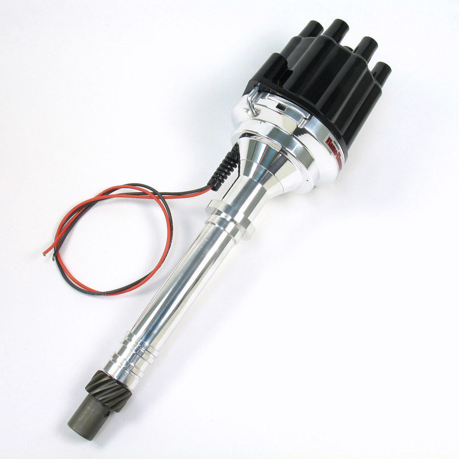 Pertronix Ignition PRTD100800 SBC/BBC Billet Dist. w/ Black Cap