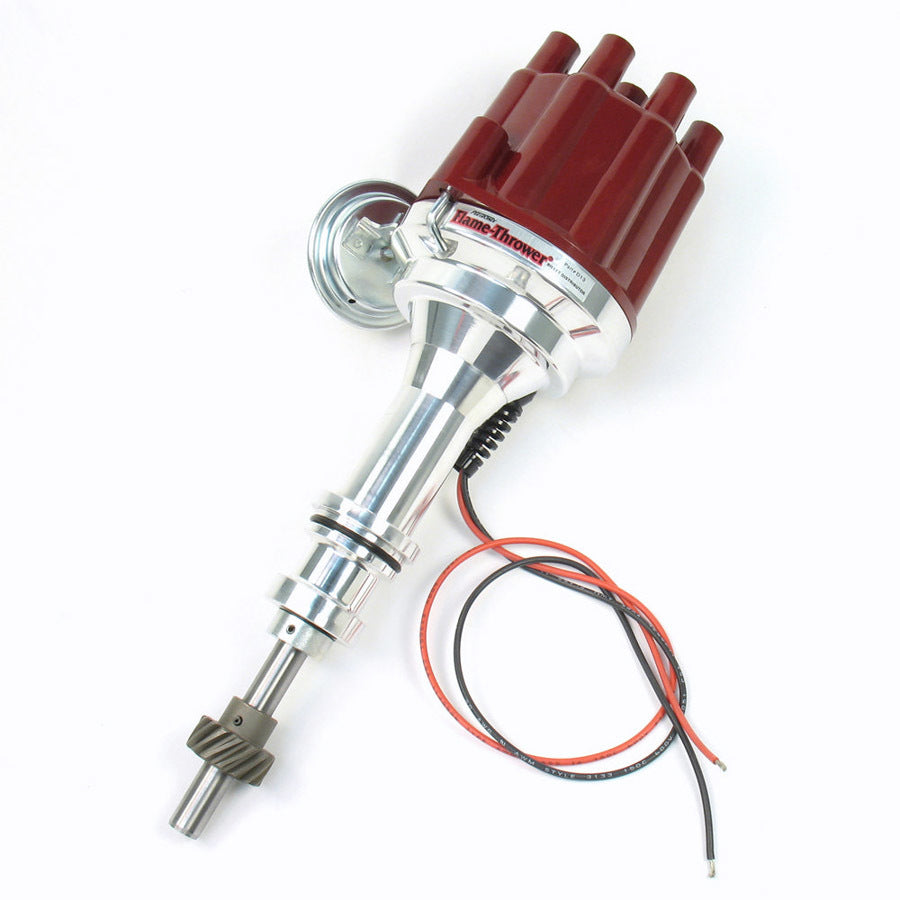 Pertronix Ignition PRTD130701 SBF Billet Distributor w/Red Female Cap
