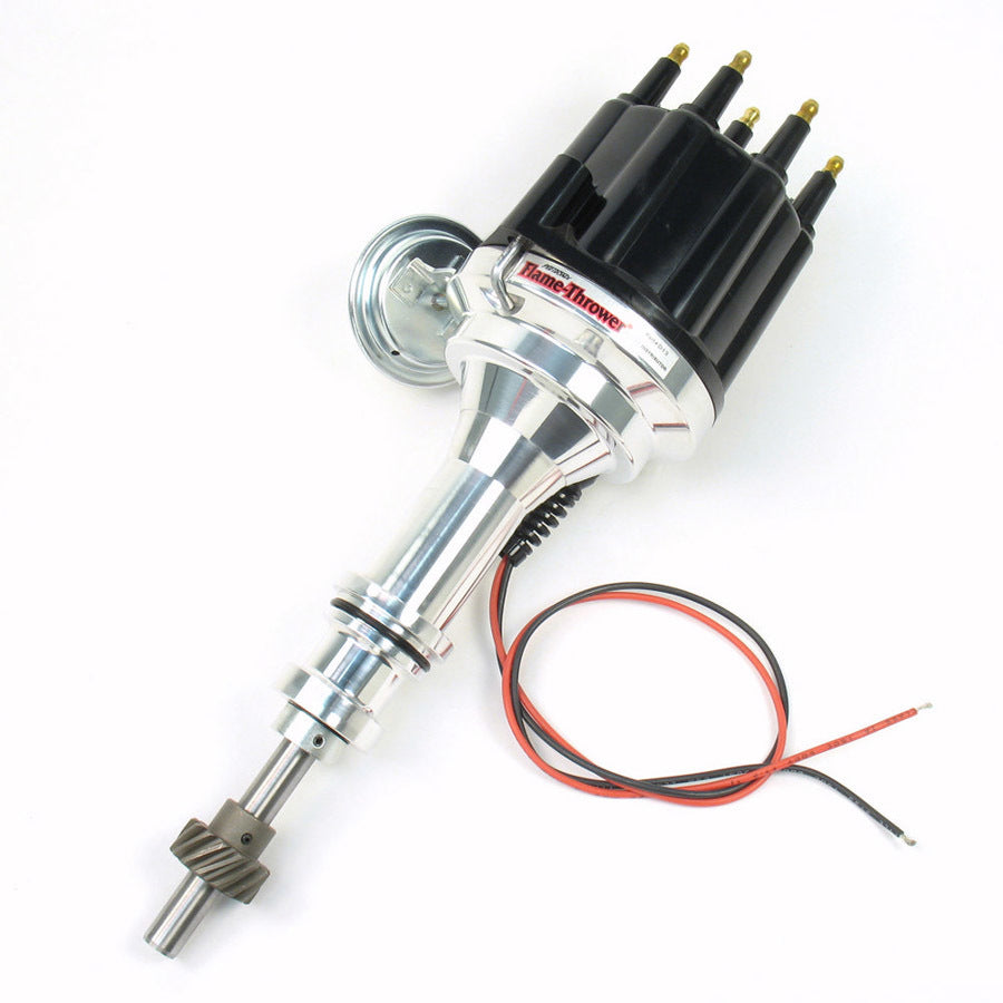 Pertronix Ignition PRTD130710 SBF Billet Distributor w/Blk Cap