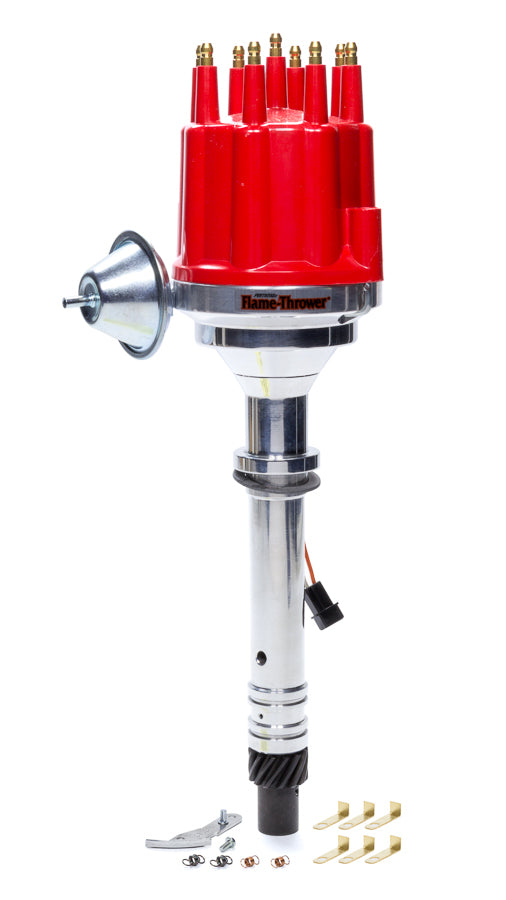 Pertronix Ignition PRTD300711 Billet Distributor Chevy V8 - Red Male Cap