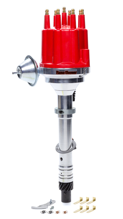 Pertronix Ignition PRTD305711 Billet Distributor Chevy V8 - Red Male Cap