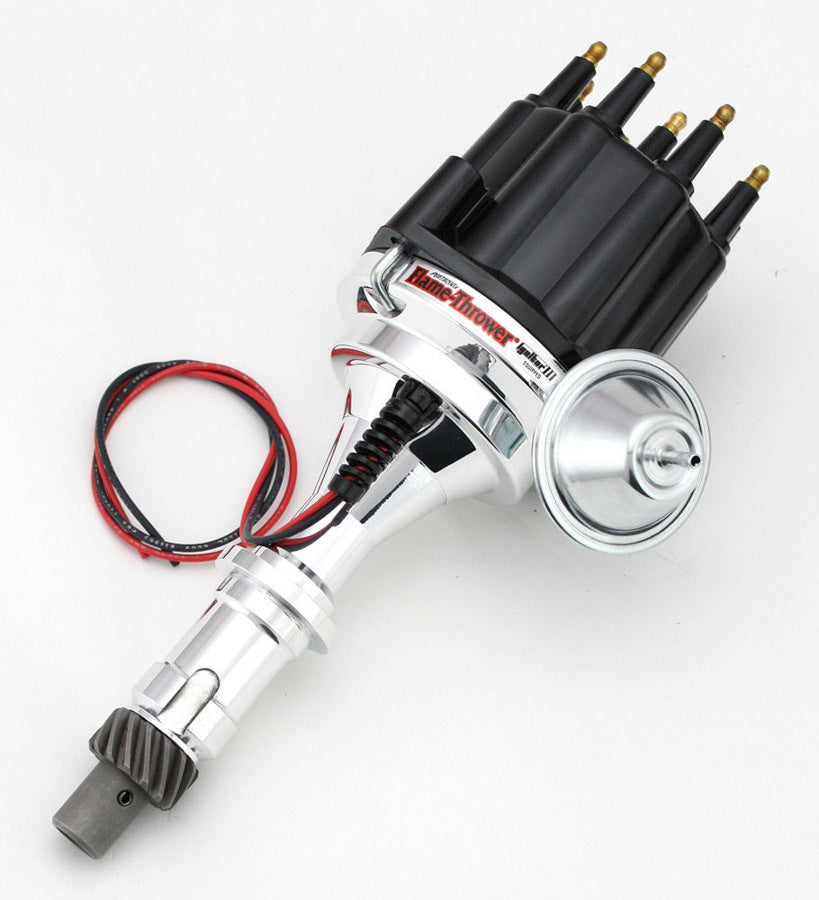 Pertronix Ignition PRTD7120710 Dist Billet I3 Pontiac V8 w/Black Male Cap