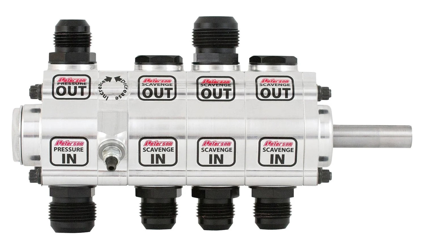 Peterson Fluid PTR04-4066 Oil Pump 4 Stage L/S w/ Rear Drive Drag