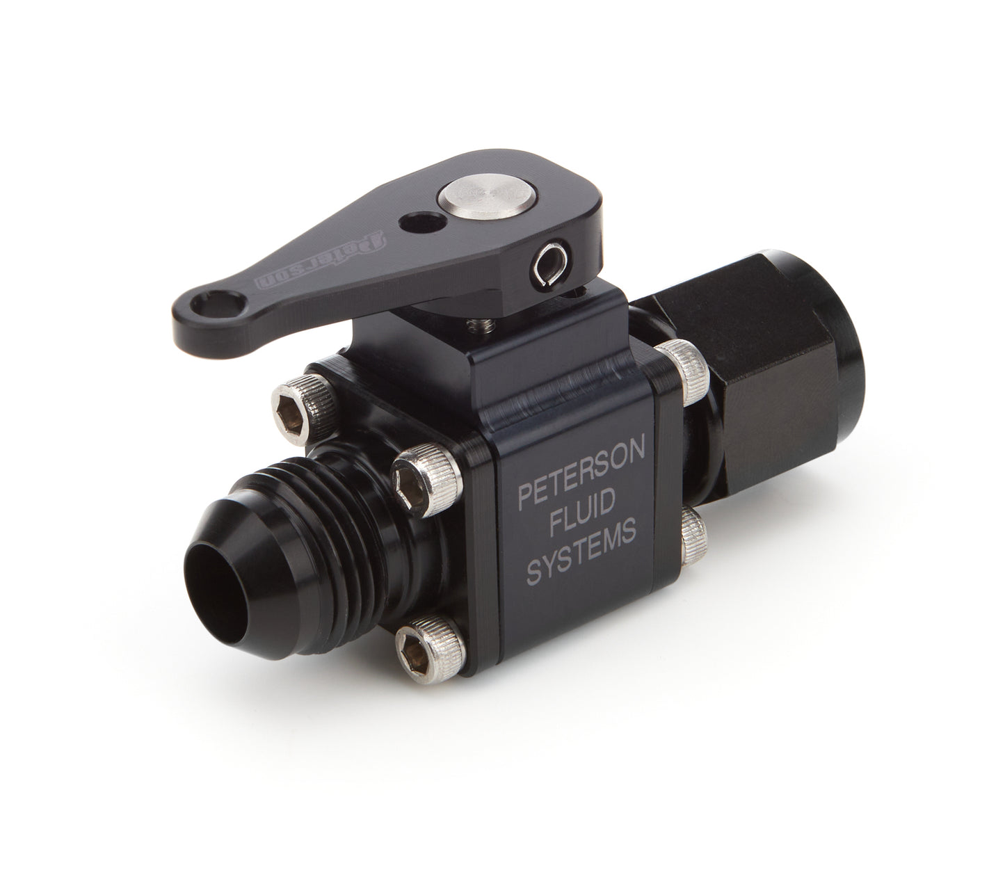 Peterson Fluid PTR09-0923 Inline Ball Valve 8an Male to 8an Female