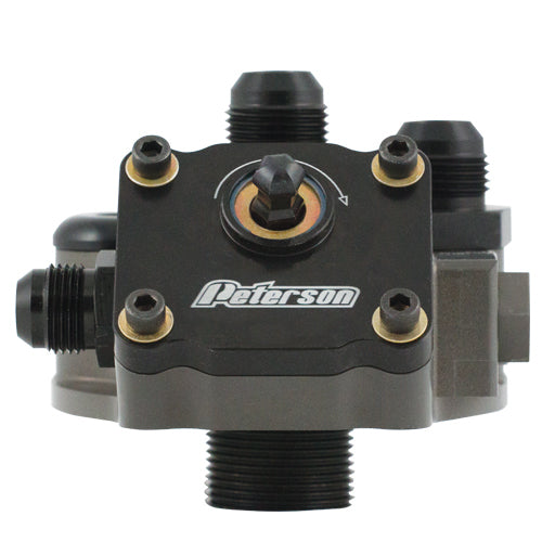 Peterson Fluid PTR09-1571 Engine Primer Oil Filter Mount 12an 1-1/2-12 Thd