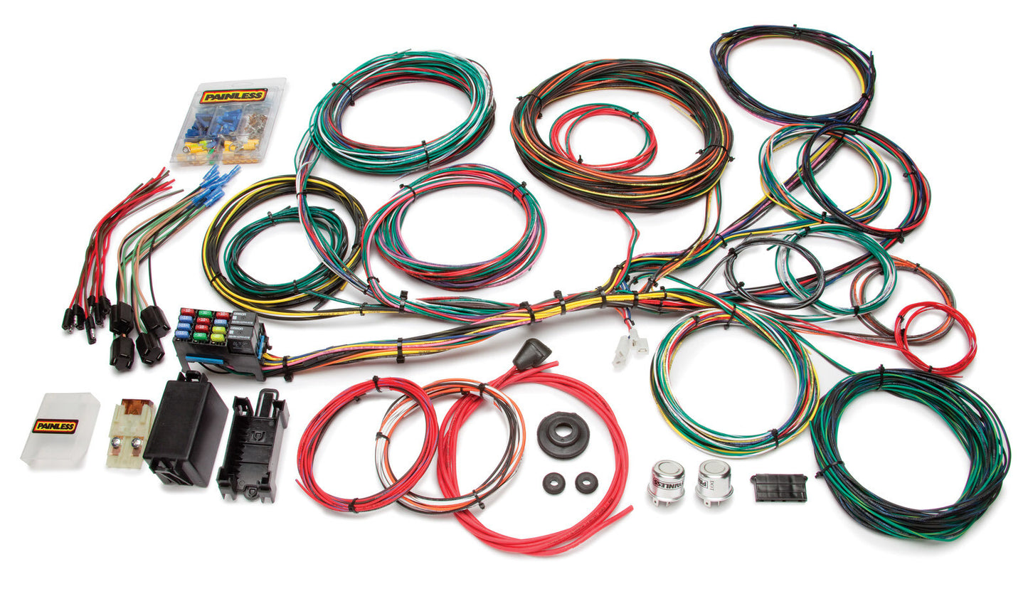 Painless Wiring PWI10123 66-76 Ford Muscle Car Wiring Harness 21 Circui