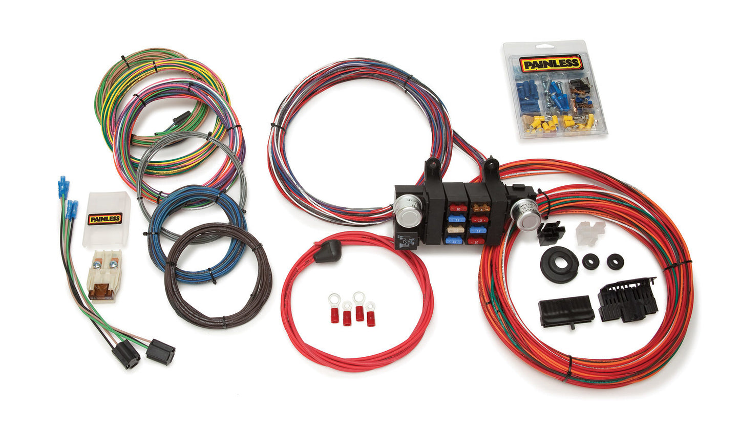 Painless Wiring PWI10308 18 Circuit T-Bucket Wiring Harness