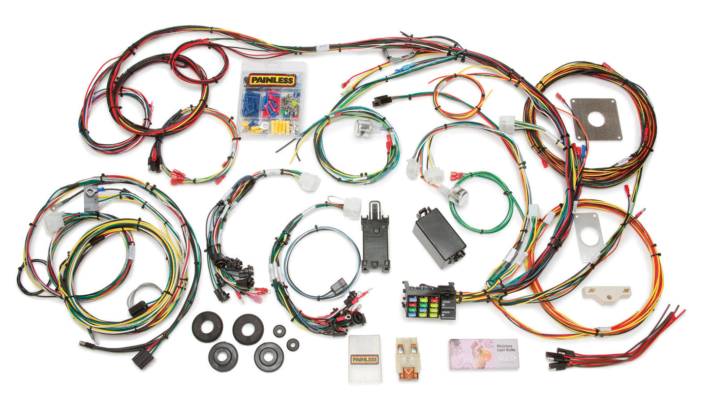 Painless Wiring PWI20120 1965-66 Mustang Chassis Harness 22 Circuits