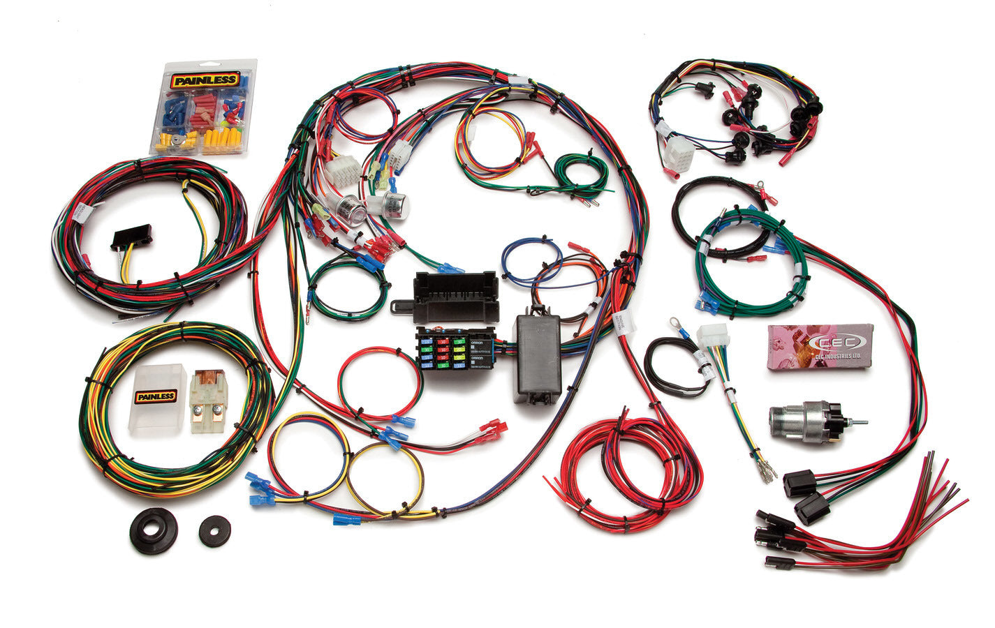 Painless Wiring PWI20121 1967-68 Mustang Chassis Harness 22 Circuits