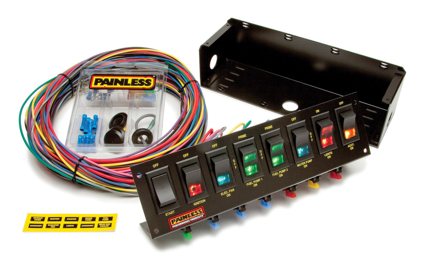 Painless Wiring PWI50303 8 Switch Panel W/Harness