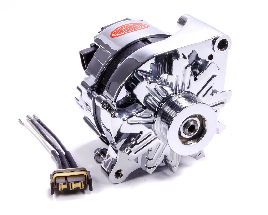 Powermaster PWM17735 Chrome Ford 2G 85amp Alternator