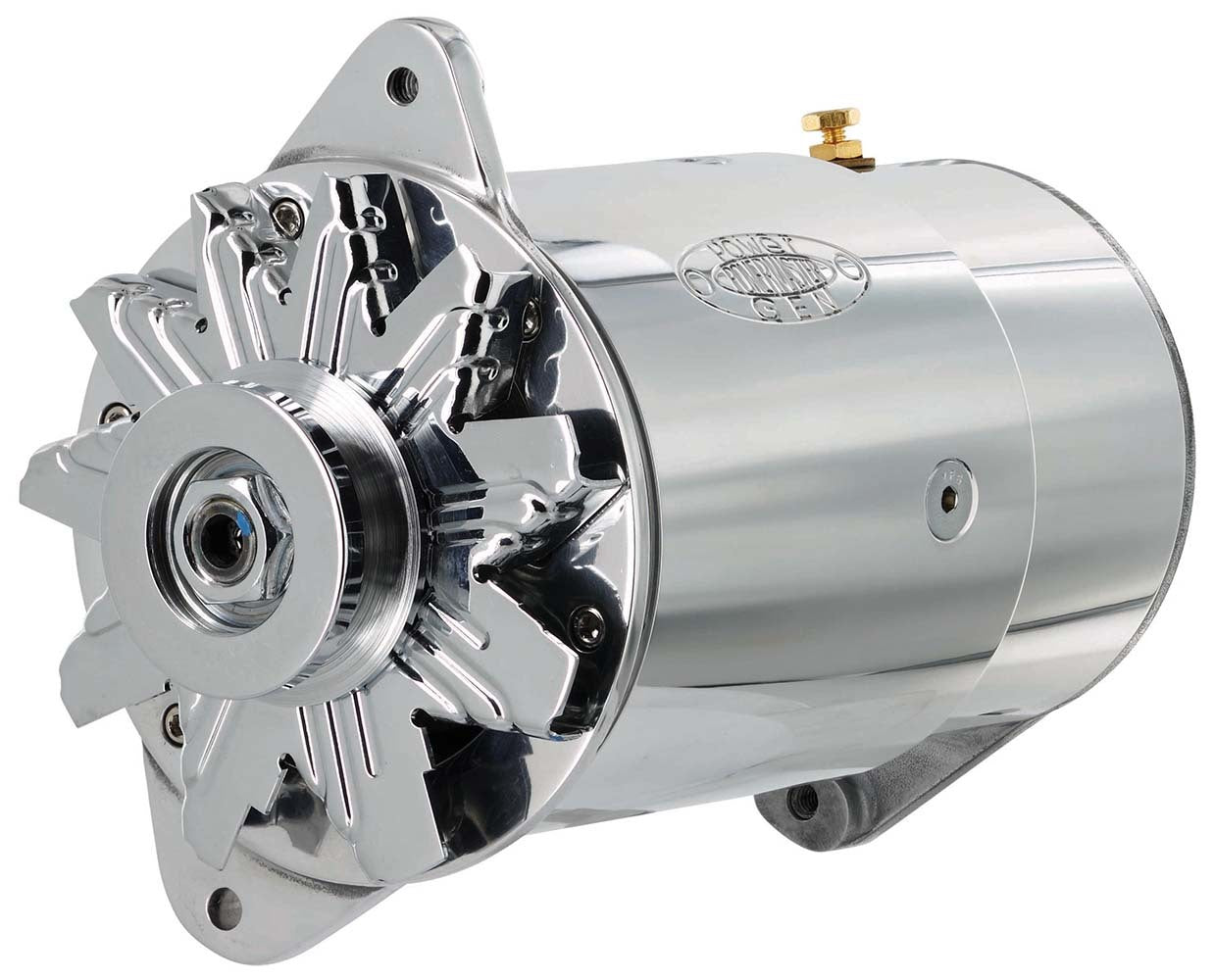 Powermaster PWM282051 Power Generator 90 Amps GM Long - Polished
