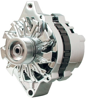 Powermaster PWM37803 Chrome 140 Amp Small Delco Alternator