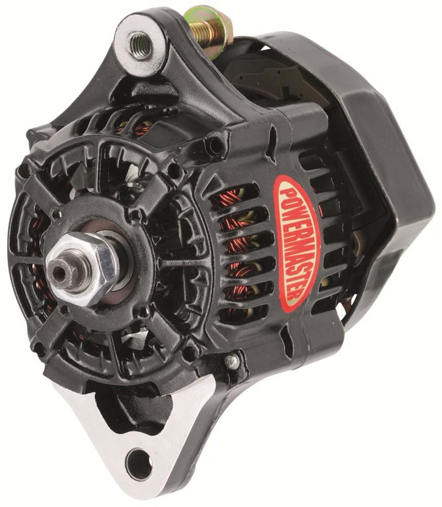 Powermaster PWM8182 Mini Denso 75amp Race Alternator Black