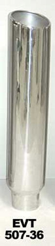 Pypes Performance Exhaust PYPEVT507-36 Exhaust Stack 5in x 7in 36in L Polished