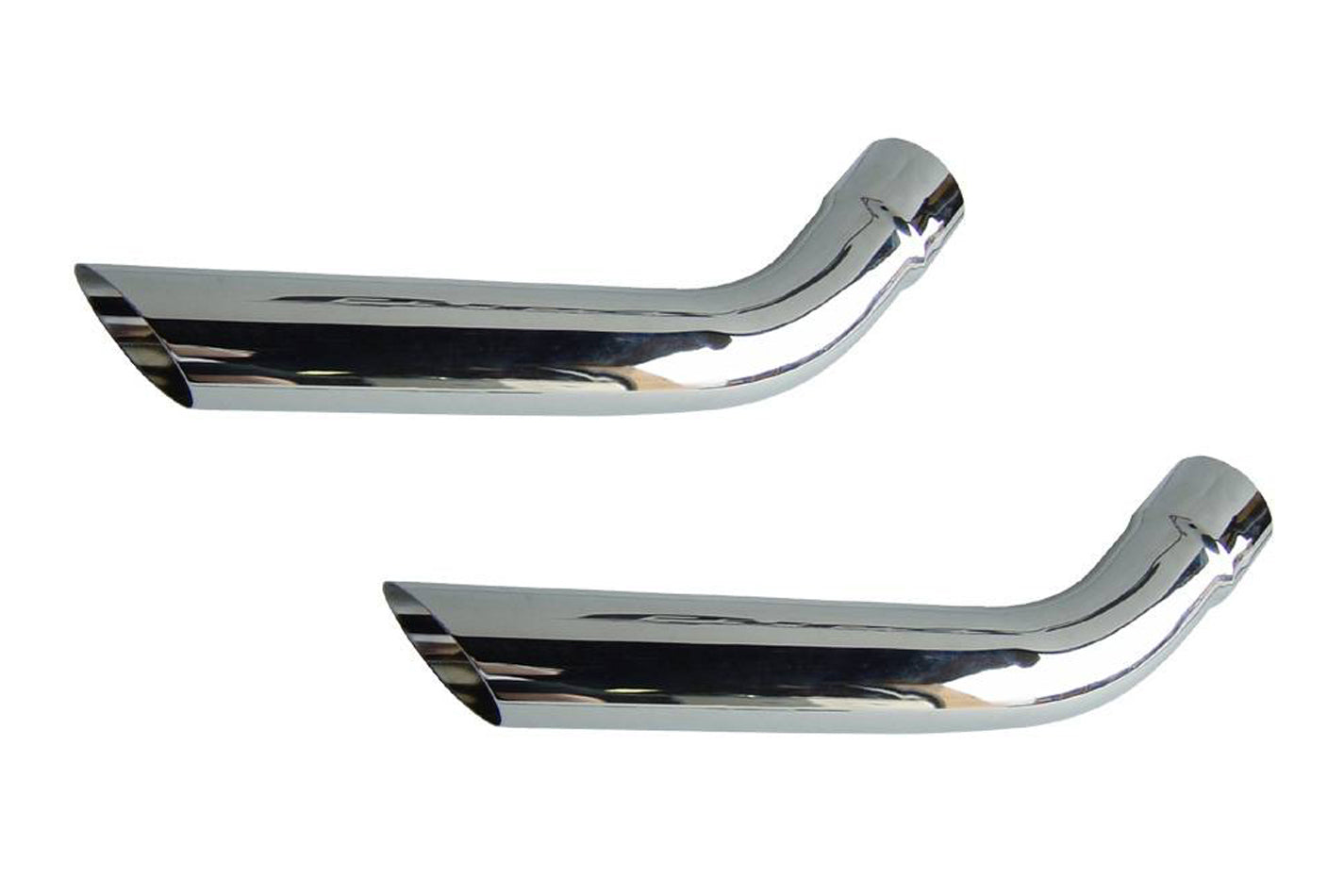 Pypes Performance Exhaust PYPEVT59 Exhaust Tips Slip Fit 2.5in Pair (Short)