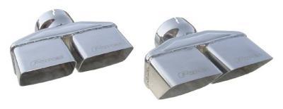 Pypes Performance Exhaust PYPEVT88 Exhaust Tips Slip Fit 3in Dual Rectangle Slant