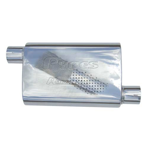 Pypes Performance Exhaust PYPMVR13 Race Muffler 2.5in Offset/Center Each