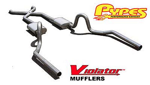 Pypes Performance Exhaust PYPSGA10V 64-72 GM A-Body Cross member Back Exhaust Kit