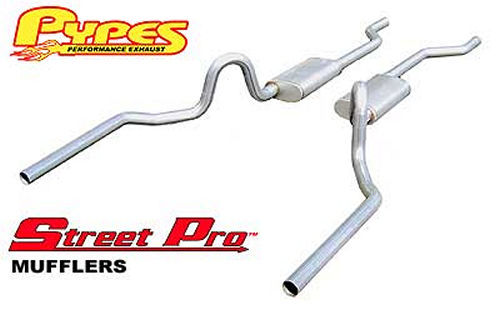 Pypes Performance Exhaust PYPSGA30S 64-72 GM A-Body 2.5in Crossmember Back Exhaust