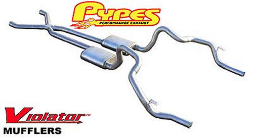 Pypes Performance Exhaust PYPSGF11V 70-81 Camaro Crossmember Back Exhaust Kit 2.5in