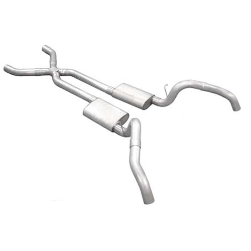 Pypes Performance Exhaust PYPSGF60S 67-69 Camaro V8 2.5in Exhaust System w/X-Pipe