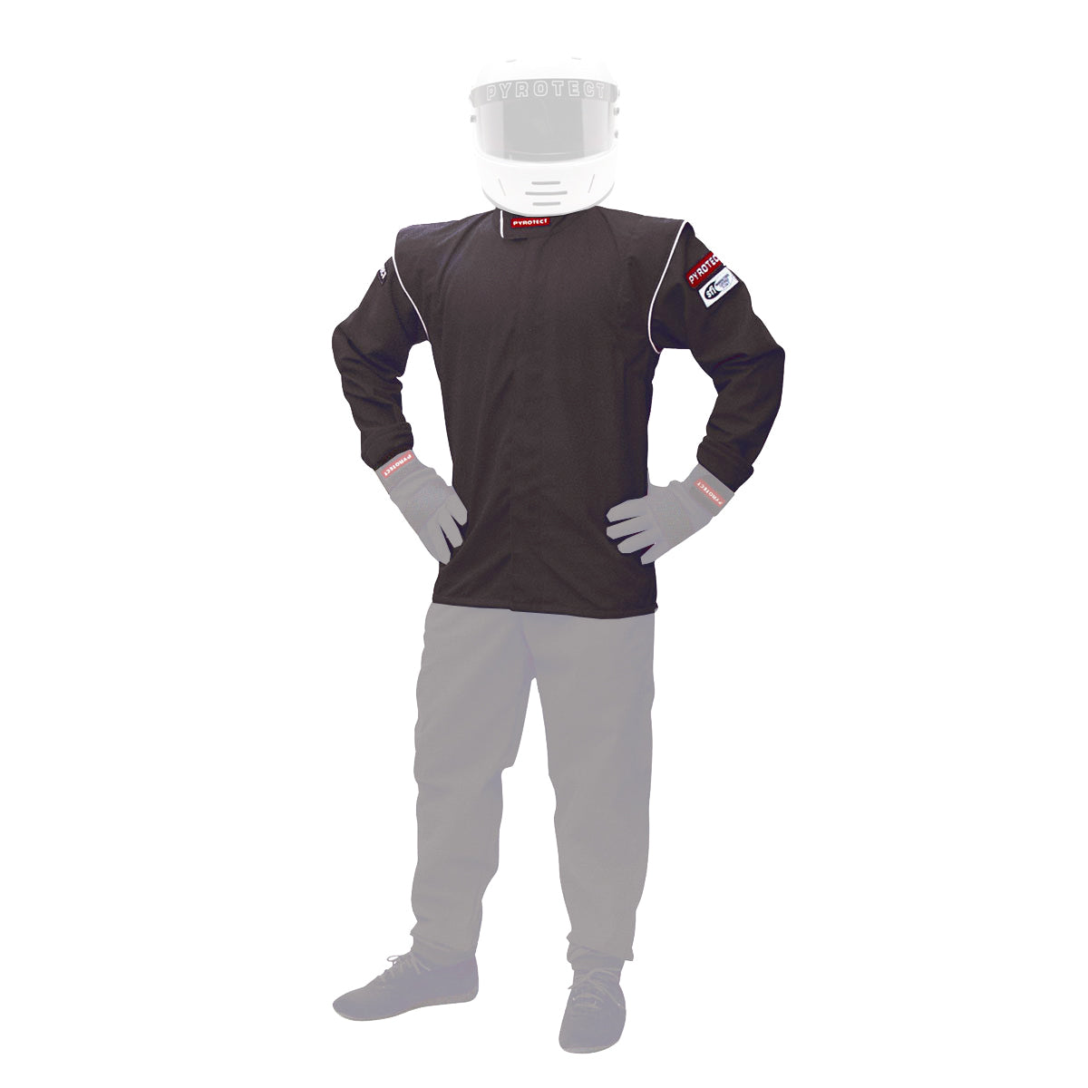 Pyrotect PYRJJ200320 Jacket Junior X-Large Black SFI-5