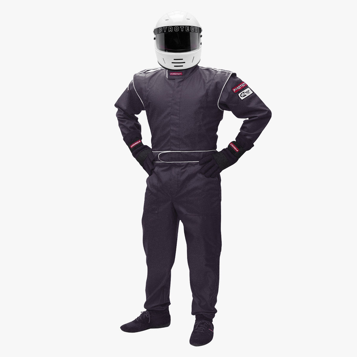 Pyrotect PYRJS200320 Suit Junior X-Large Black SFI-5