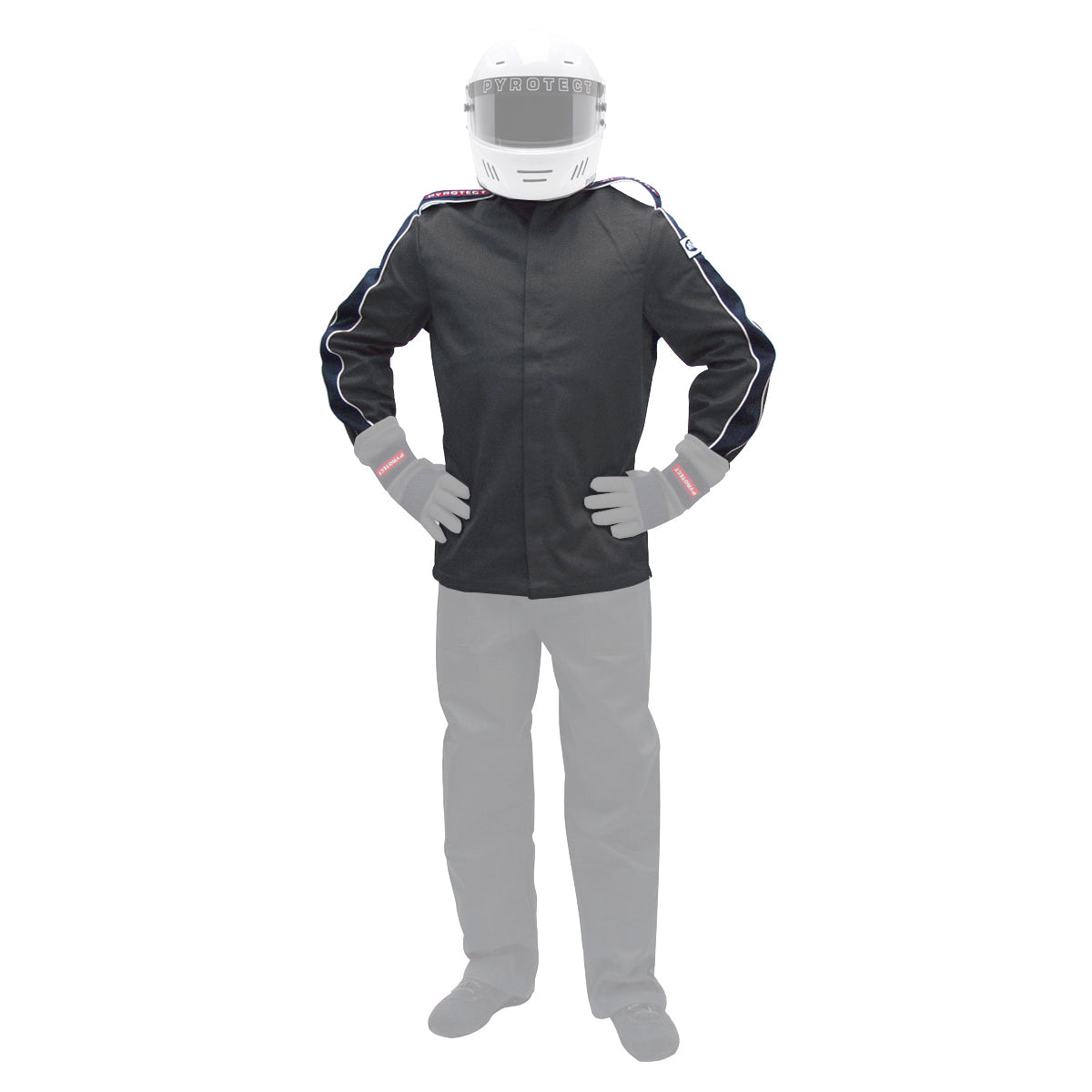 Pyrotect PYRRJ200220 Jacket Deluxe Large Black SFI-5