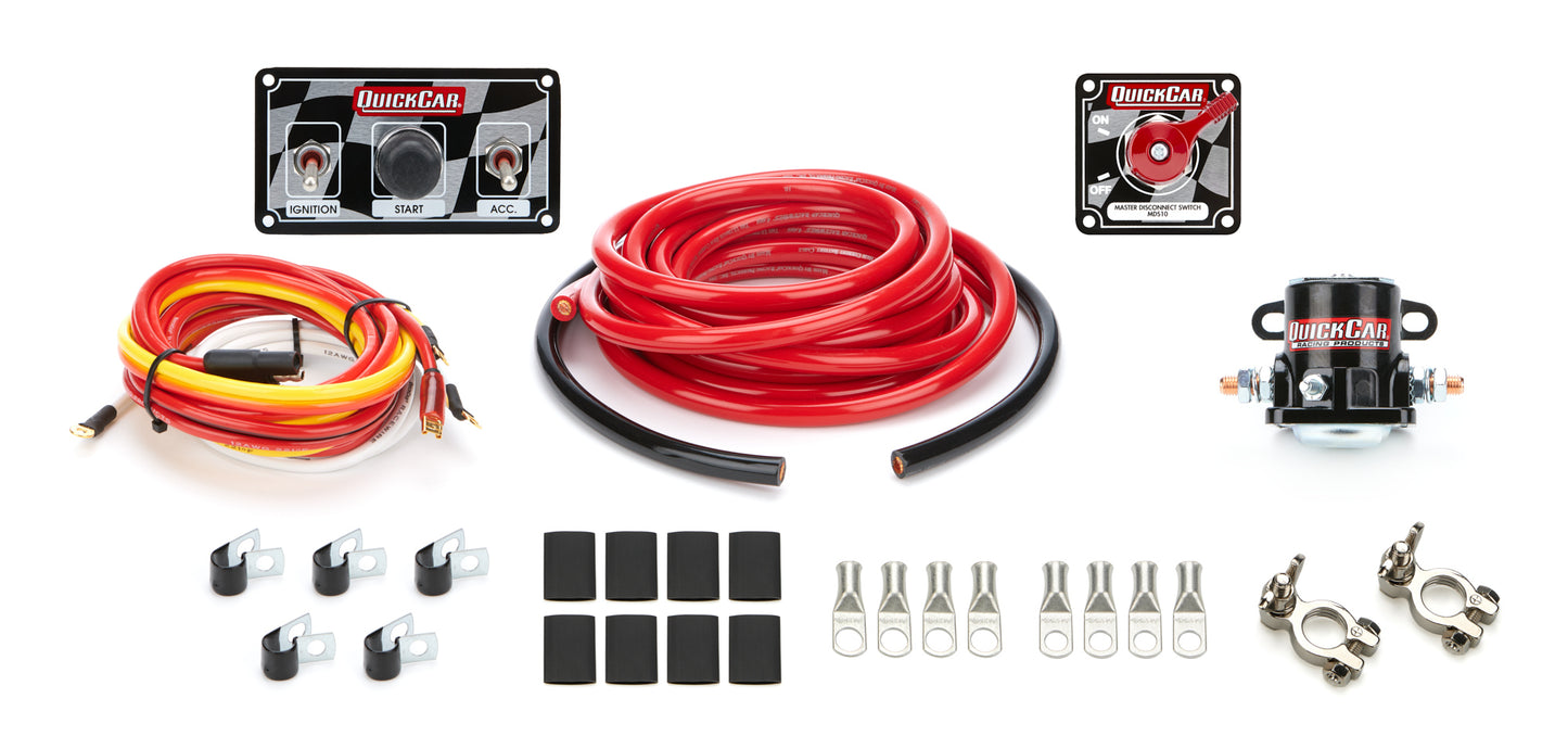 Quickcar Racing Products QRP50-232 Wiring Kit Premium 4 Gauge