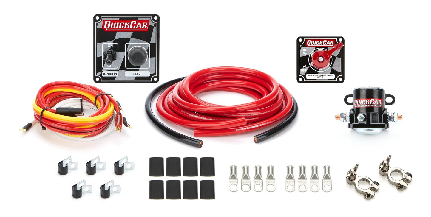 Quickcar Racing Products QRP50-235 Wiring Kit 4 Gauge with 50-102 Panel