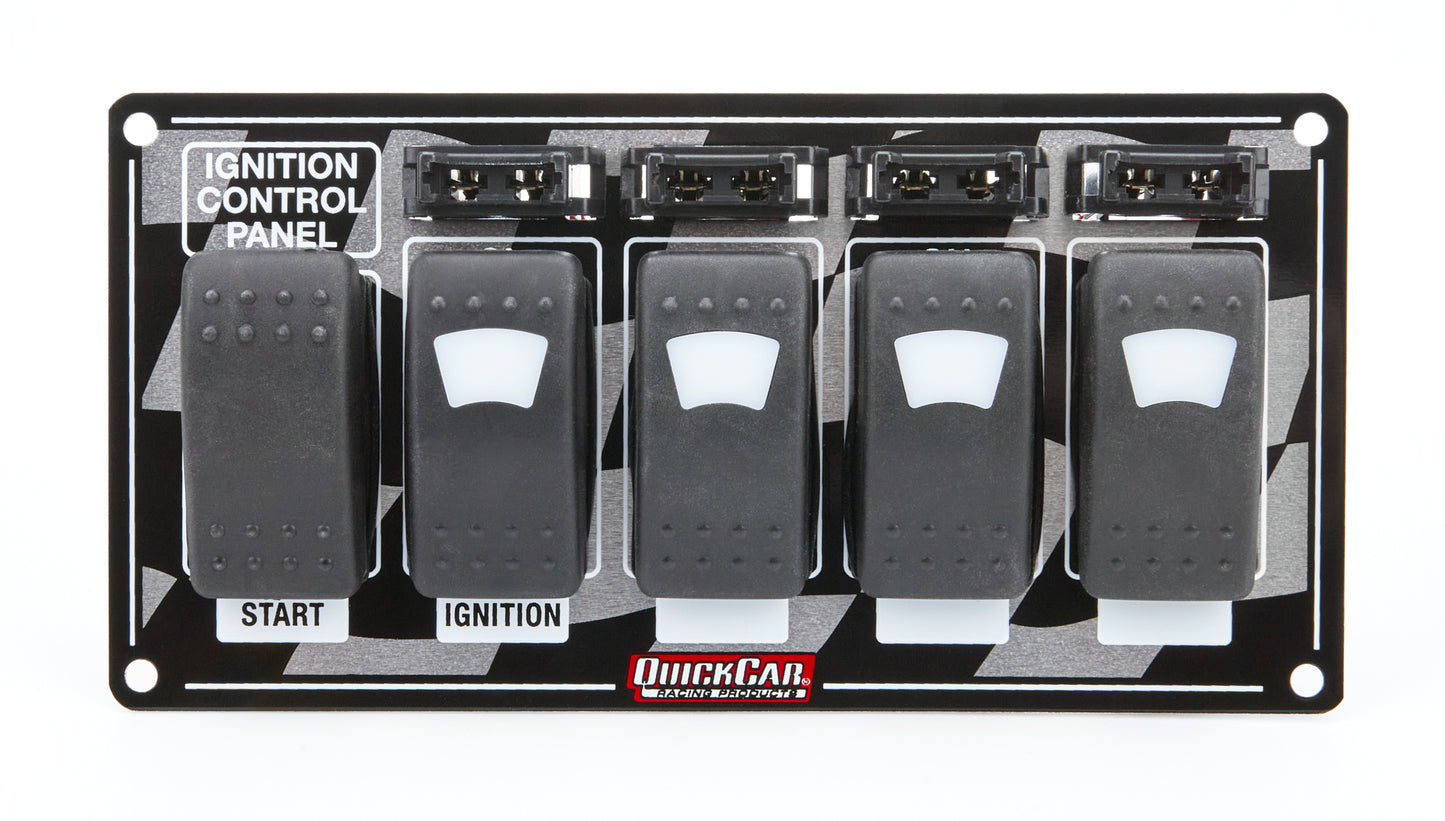 Quickcar Racing Products QRP52-164 Ignition Panel w/ Rocker Switches Fuses & Lights