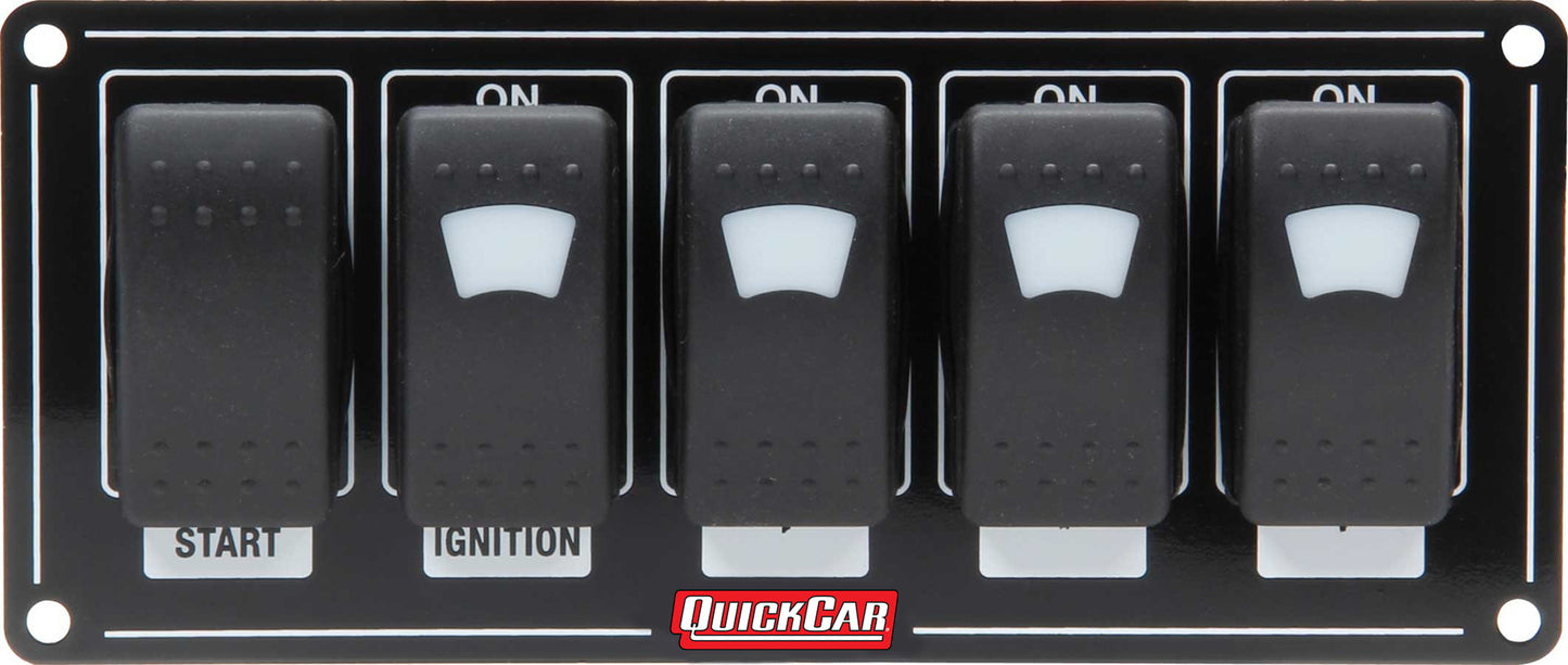 Quickcar Racing Products QRP52-866 Ignition Panel w/ Rocker Switches & Lights