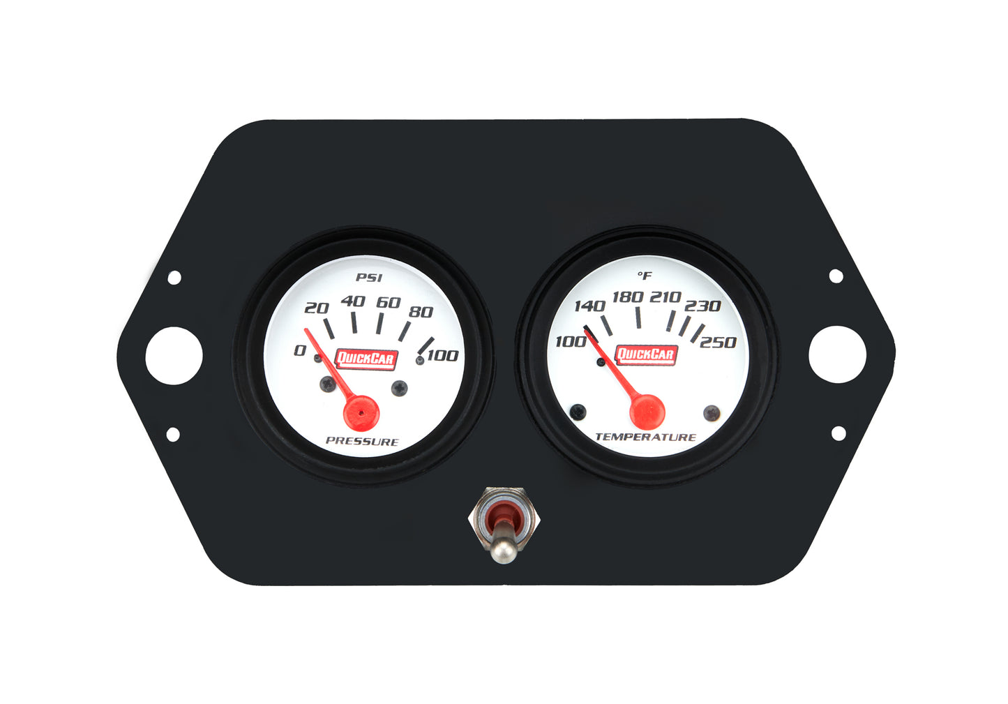 Quickcar Racing Products QRP61-2205 Gauge Panel 2in Open Wheel w/ Switch