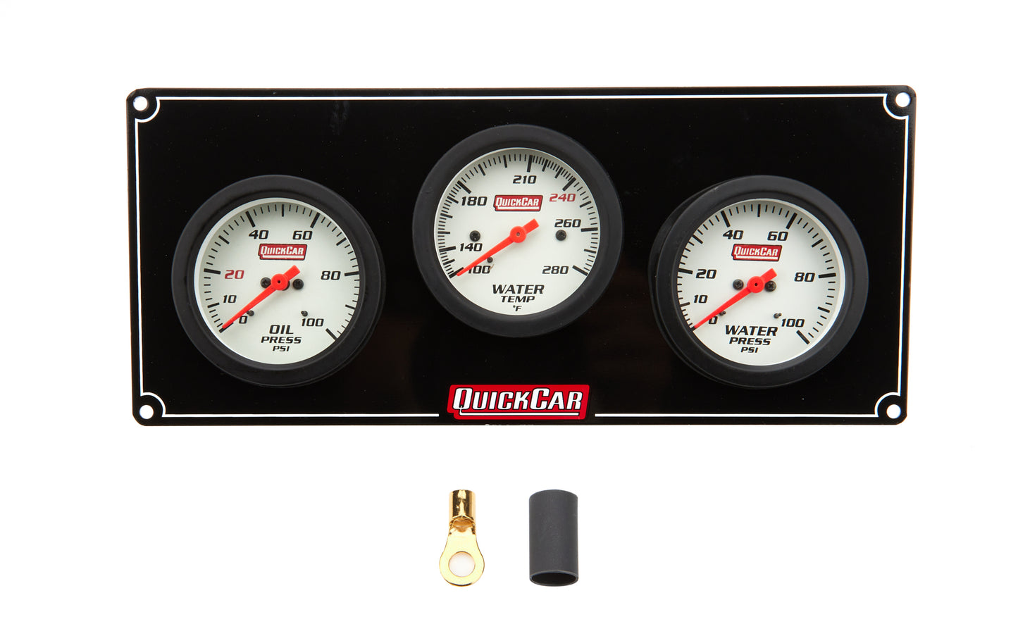 Quickcar Racing Products QRP61-7016 3 Gauge Extreme Panel OP/WT/WP