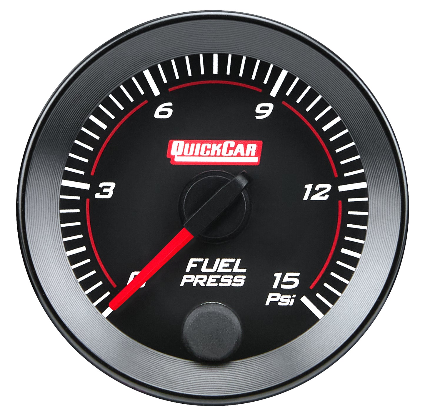 Quickcar Racing Products QRP65-000 RedLine Gauge 2-1/16in Fuel Pressure 0-15ps