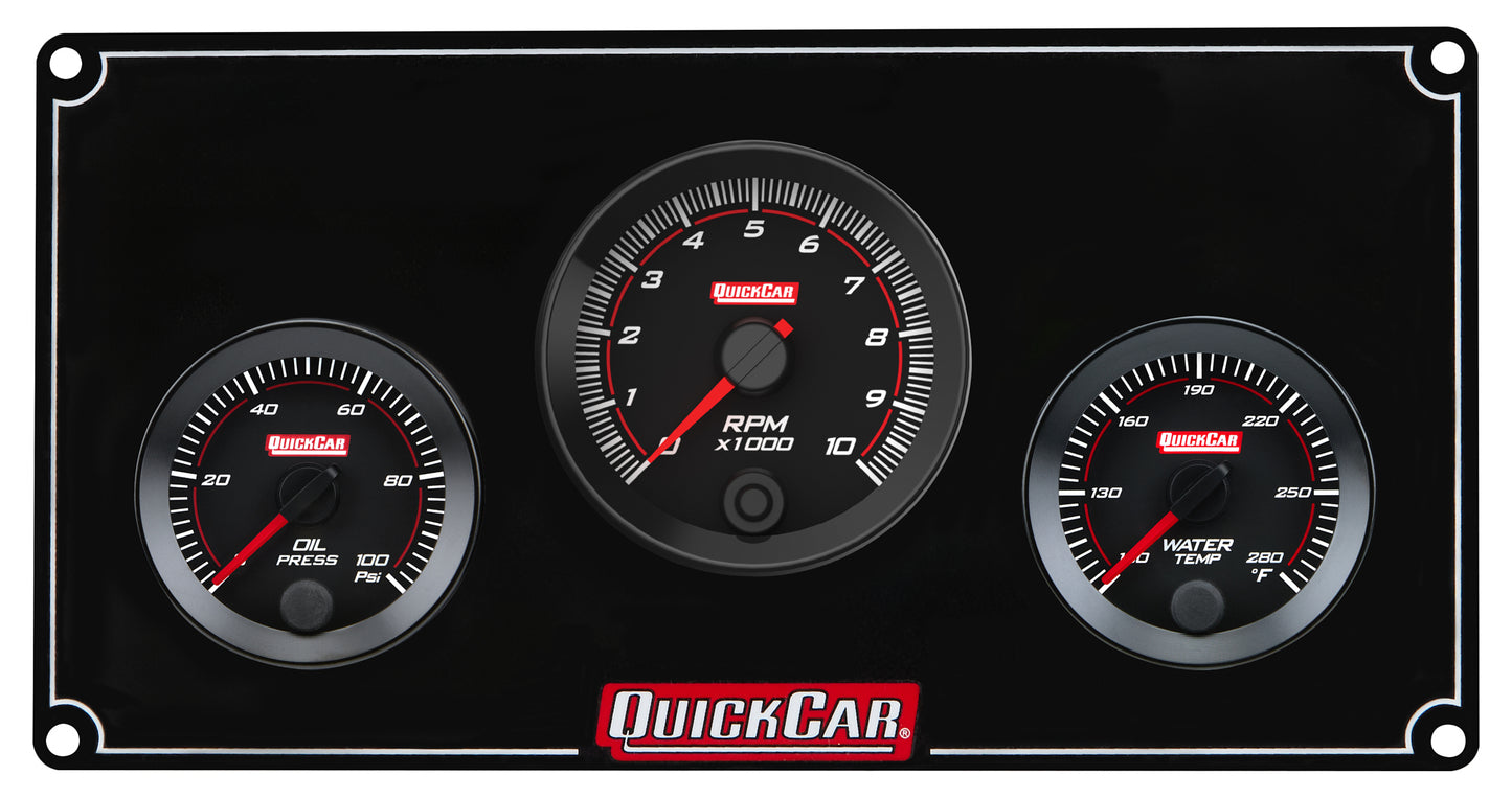 Quickcar Racing Products QRP65-2031 RedLine Panel 2-1/16in 2-1 OP/WT w/Tach